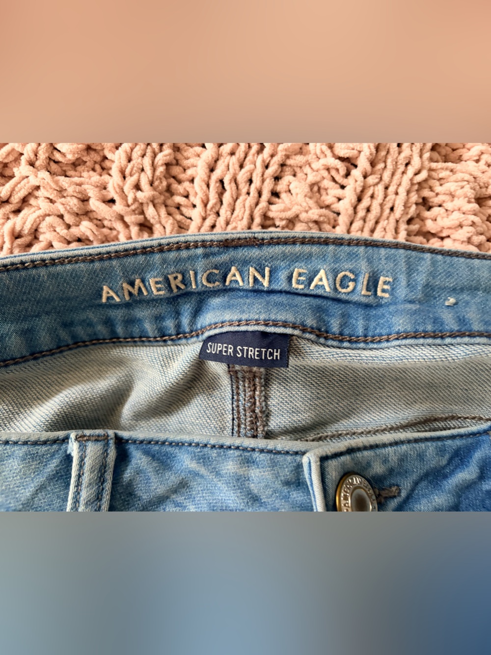 American Eagle Outfitters Light Blue Stretch Denim Jeans